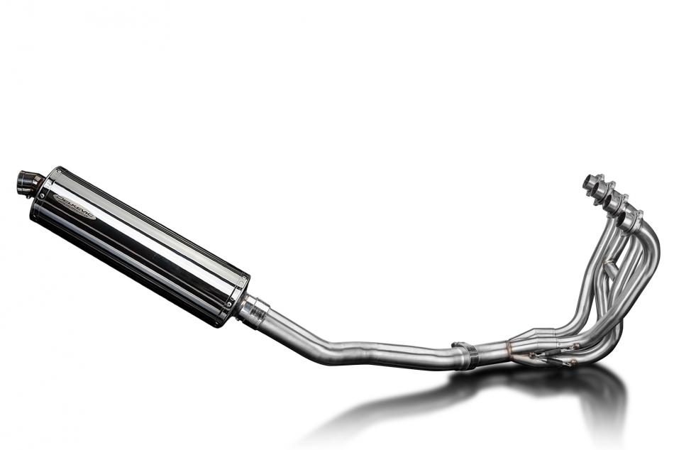 Kawasaki ZZR600 D/E ZZR400 K/N 90-09 Exhaust 4-1 450mm Oval Stainless Silencer