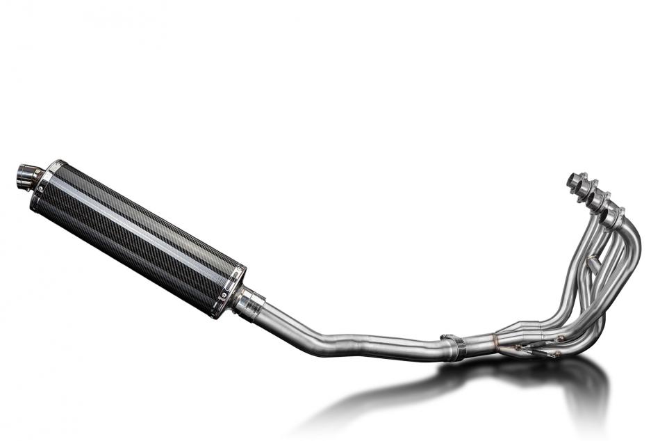 Kawasaki ZZR600 D/E ZZR400 K/N 90-09 Full Exhaust 4-1 450mm Oval Carbon Silencer