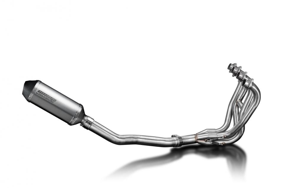 Kawasaki ZZR600 D/E ZZR400 K/N 90-09 Exhaust 4-1 260mm X-Oval Titanium Silencer