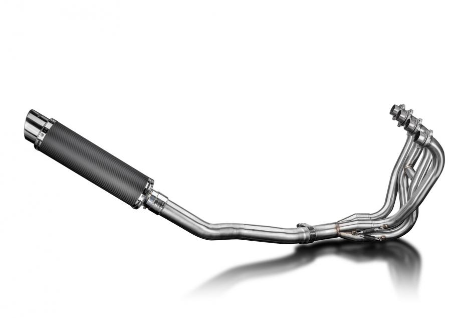 Kawasaki ZZR600 D/E ZZR400 K/N 90-09 Exhaust 4-1 350mm Round Carbon Silencer