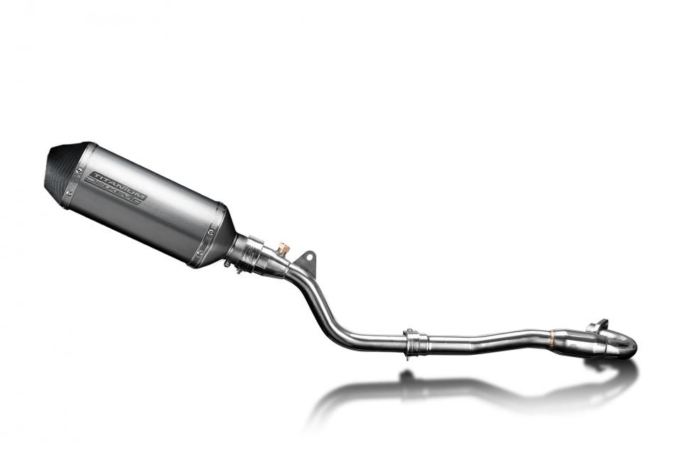 Kawasaki KLX250H 06-07 KLX250S 09-20 Full Exhaust 260mm X-Oval Titanium Silencer