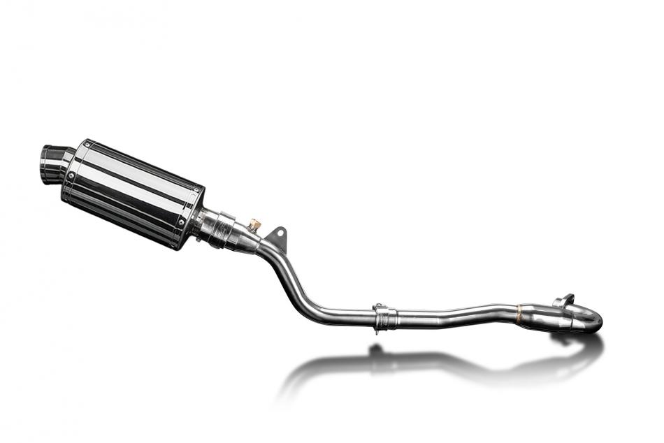 Kawasaki KLX250H 06-07 KLX250S 09-20 Full Exhaust 225mm Oval Stainless Silencer