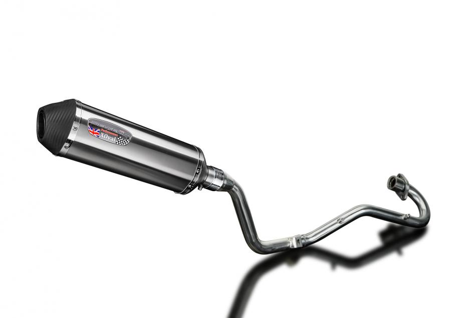 Honda XR125L 2003-2010 Complete Exhaust 343mm X-Oval Stainless Silencer Can