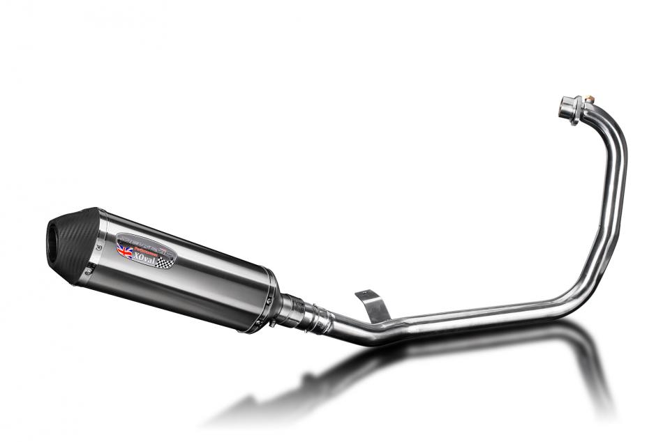 HIMALAYAN 2017-2024 XOVAL 343mm SILENCER COMPLETE SYSTEM STAINLESS STEEL SILENCER