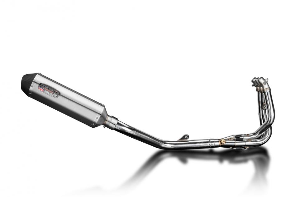 Daytona 675 675R 2009-2012 Full Exhaust 4-1 343mm X-Oval Stainless Silencer Can