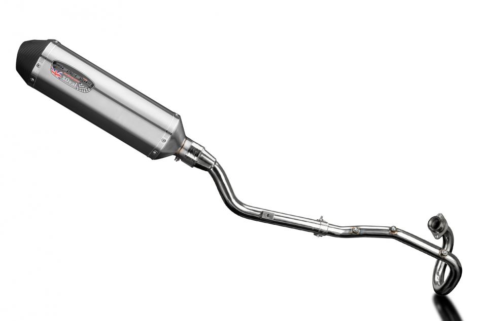 XT225 SEROW 1992-2007 / XOVAL 343mm (13.5 inch) RH SILENCER COMPLETE SYSTEM BRUSH 304 STAINLESS STEE