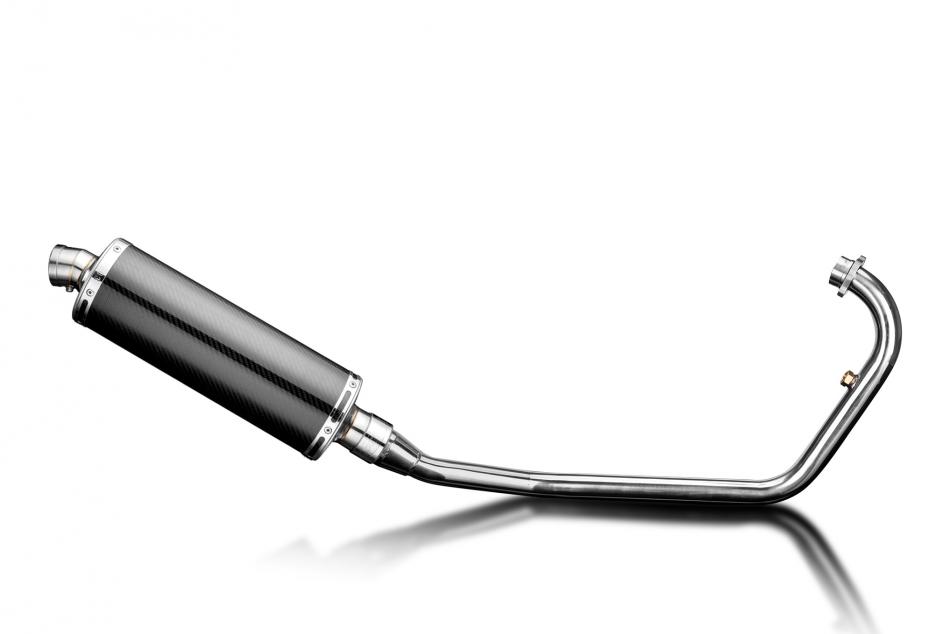 VSR125 VISAR 2014-2024 / OVAL 350mm (14 inch) CARBON FIBRE SILENCER COMPLETE SYSTEM