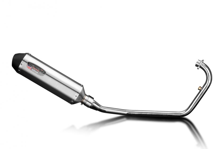 Kymco VSR125 Visar 2014-2024 Complete Exhaust 343mm X-Oval Stainless Silencer