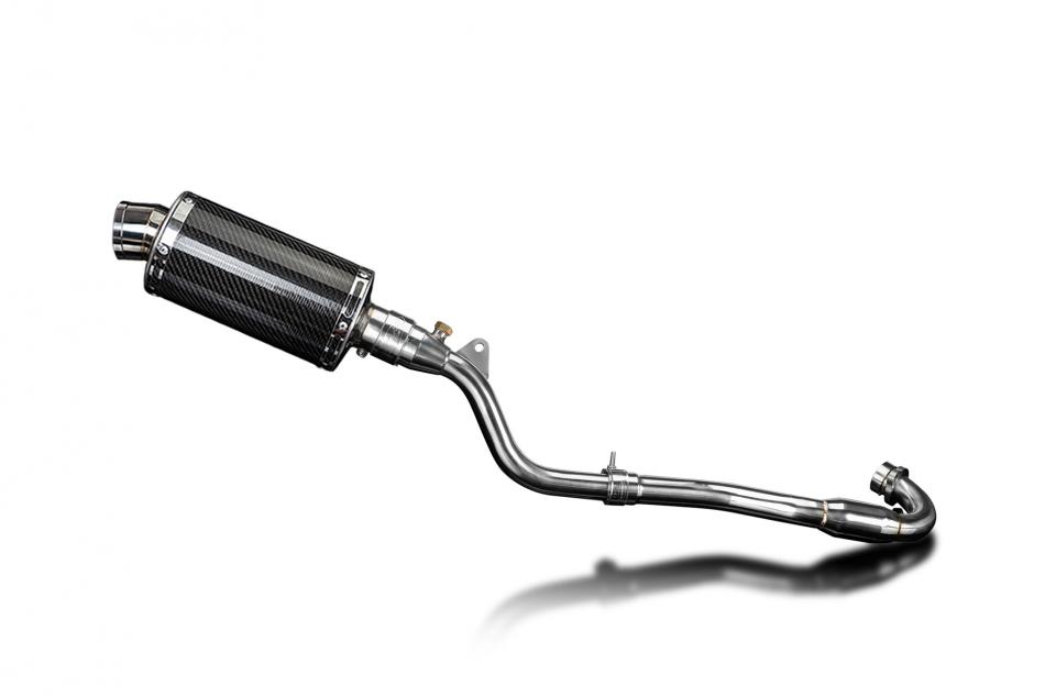 Kawasaki KLX300 2020-2024 Delkevic 225mm Oval Carbon Exhaust Silencer Can Kit