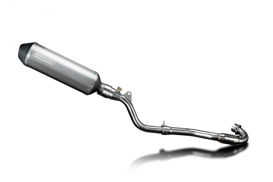 Kawasaki KLX300 2020-24 Delkevic 343mm X-Oval Titanium Exhaust Silencer Can Kit