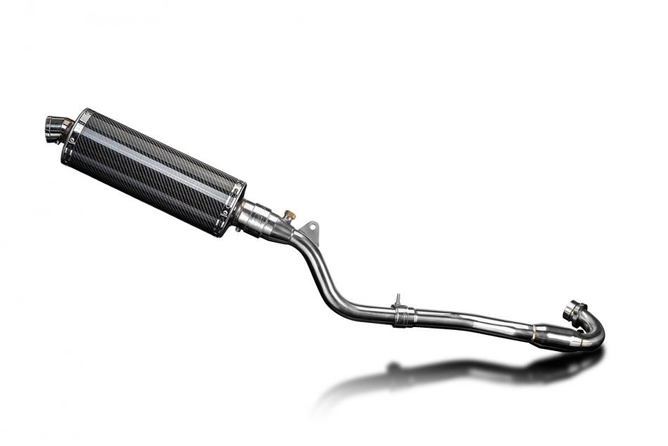 Kawasaki KLX300 2020-2024 Delkevic 350mm Oval Carbon Exhaust Silencer Can Kit