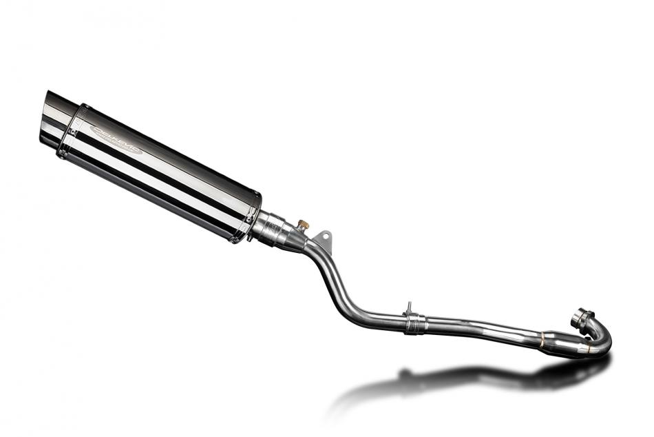 Kawasaki KLX300 2020-24 Delkevic 350mm Round Stainless Exhaust Silencer Can Kit