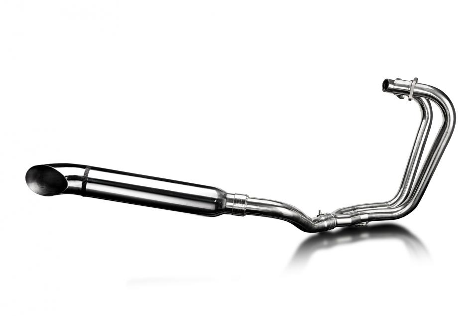 Honda CB250 CB400 T/N Dream CM250/400 CB400A Exhaust 2-1 410mm Turn Out Silencer