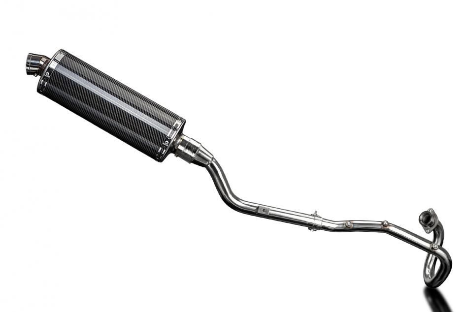 XT225 SEROW 1992-2007 / OVAL 350mm (14 inch) CARBON FIBRE SILENCER COMPLETE SYSTEM