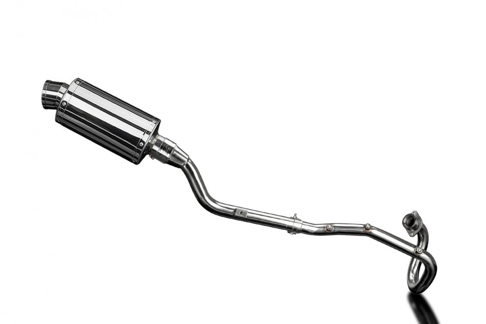 XT225 SEROW 1992-2007 / SS70 OVAL 225mm (9 inch) SILENCER COMPLETE SYSTEM 304 STAINLESS STEEL