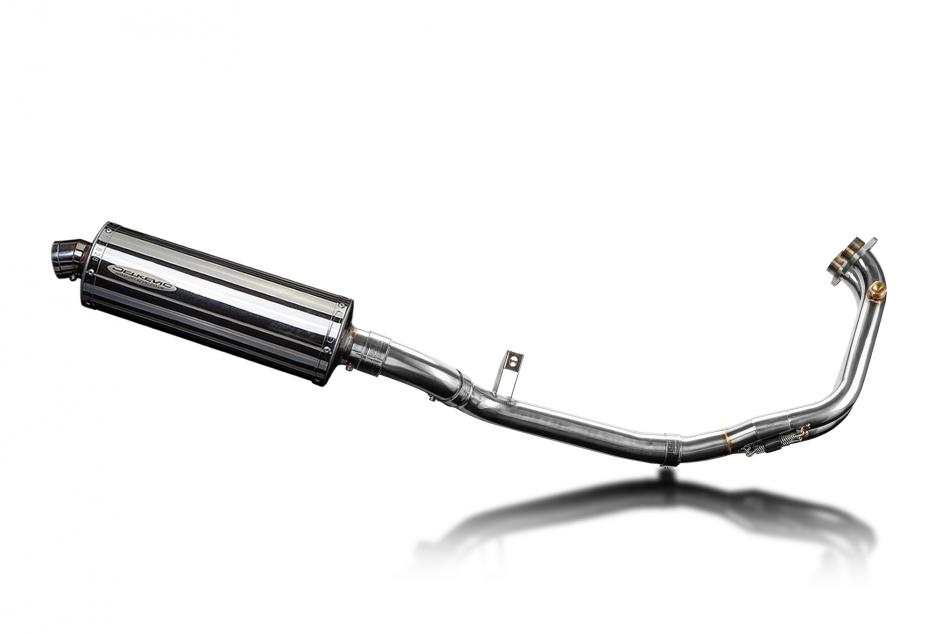 Benelli Leoncino 500 Trail 21-23 Full Exhaust 2-1 350mm Oval Stainless Silencer