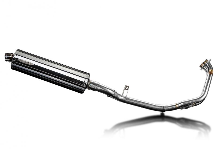 Benelli Leoncino 500 Trail 21-23 Full Exhaust 2-1 450mm Oval Stainless Silencer