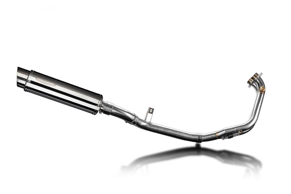 Benelli Leoncino 500 Trail 21-23 Full Exhaust 2-1 350mm Round Stainless Silencer