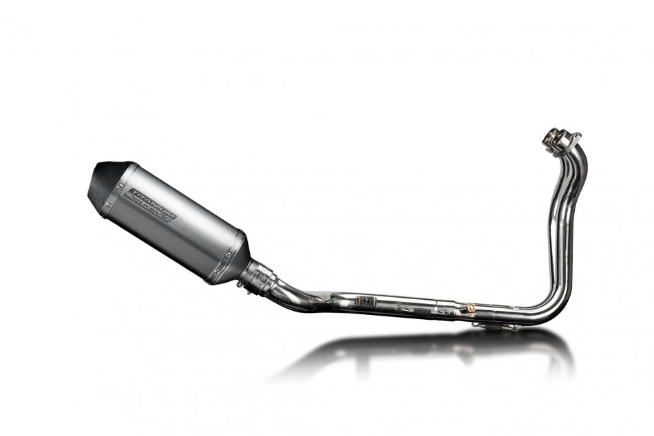 Suzuki GSX-8S 2023-2024 Delkevic Full Exhaust 2-1 260mm X-Oval Titanium Silencer