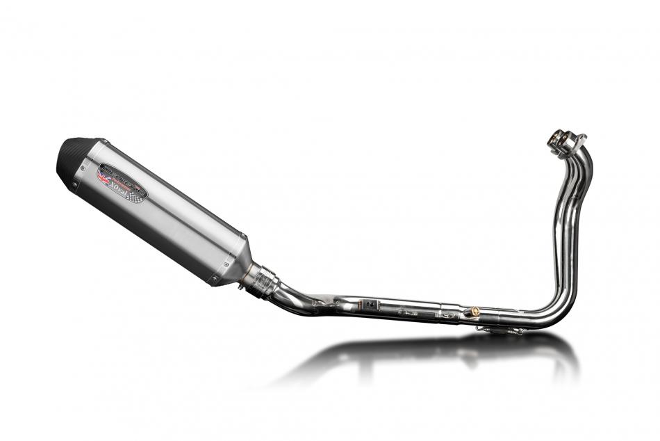 Suzuki GSX-8S 2023-2024 Delkevic Full Exhaust 2-1 343mm XOval Stainless Silencer