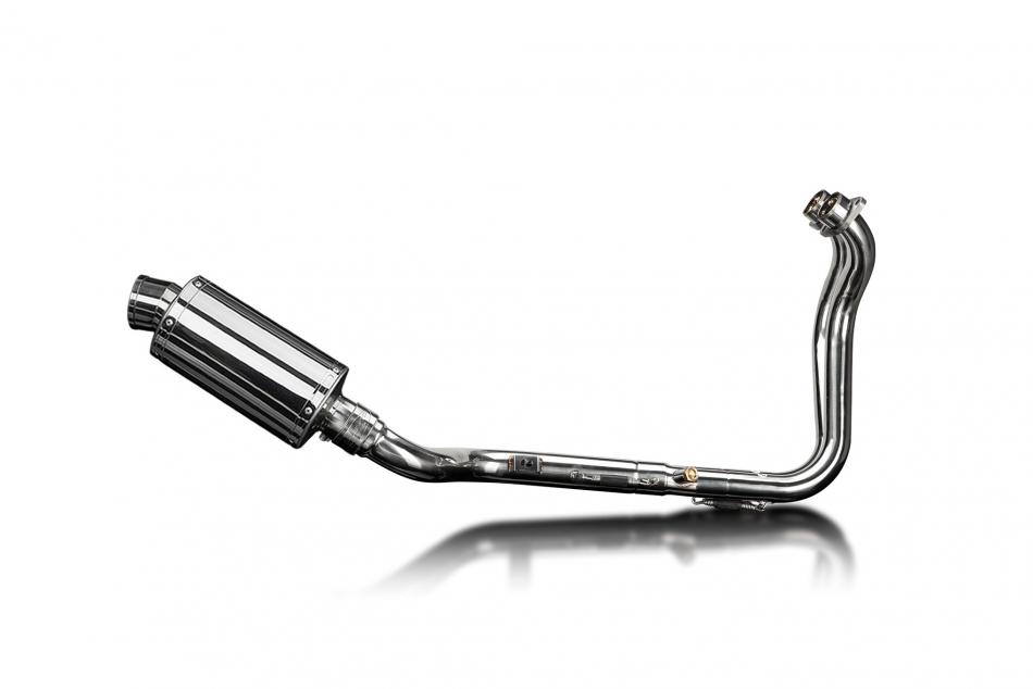 Suzuki GSX-8S 2023-2024 Delkevic Full Exhaust 2-1 225mm Oval Stainless Silencer