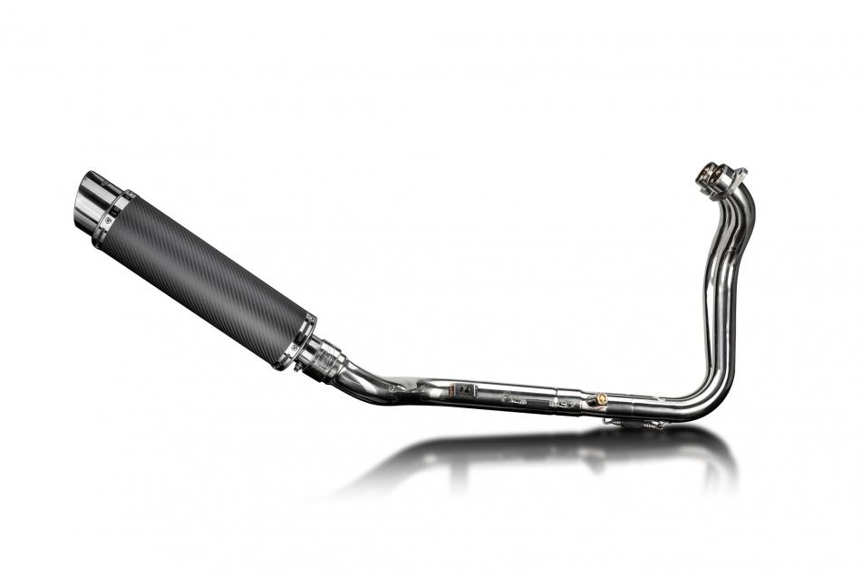 Suzuki GSX-8S 2023-2024 Delkevic Full Exhaust 2-1 350mm Round Carbon Silencer