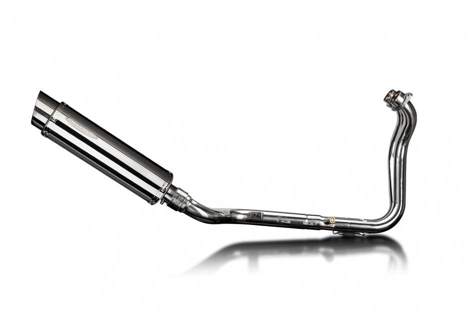 Suzuki GSX-8S 2023-2024 Delkevic Full Exhaust 2-1 350mm Round Stainless Silencer