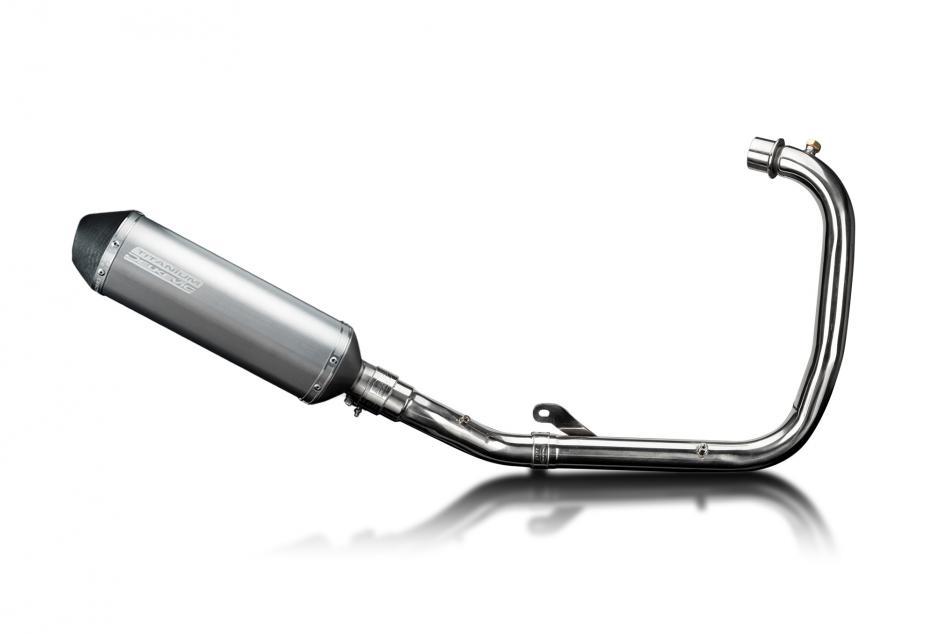 Royal Enfield Hunter HNTR 350 22-24 Full Exhaust 343mm X-Oval Titanium Silencer