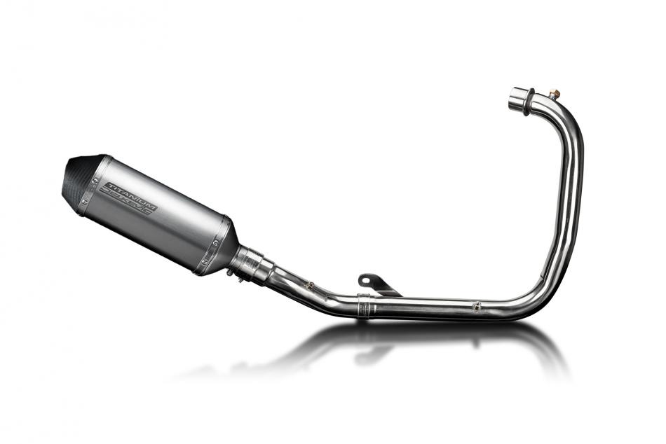 Royal Enfield Hunter HNTR 350 22-24 Full Exhaust 260mm X-Oval Titanium Silencer