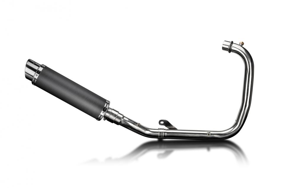 Royal Enfield Hunter HNTR 350 2022-24 Full Exhaust 350mm Round Carbon Silencer