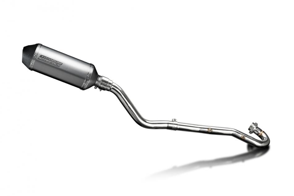 KLR650 C 1995-2003 / XOVAL 260mm (10 inch) TITANIUM SILENCER COMPLETE SYSTEM