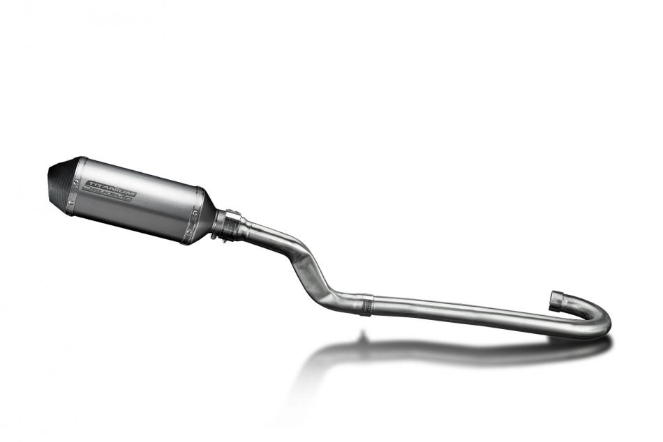 Yamaha XT500 TT500 1977-81 Delkevic Full Exhaust 260mm X-Oval Titanium Silencer