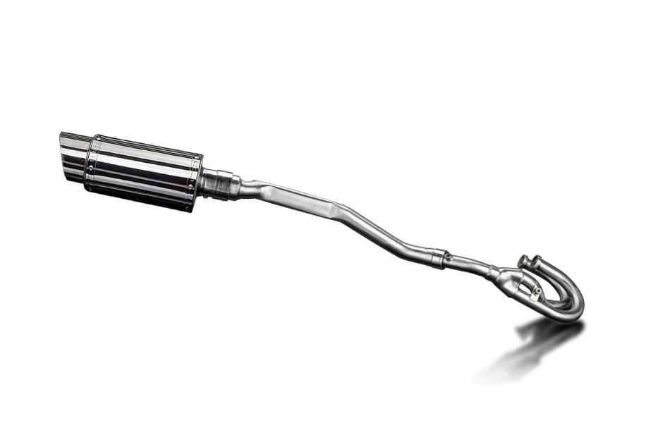 Honda XL250S 1978-1981 Delkevic Complete Exhaust 200mm Round Stainless Silencer