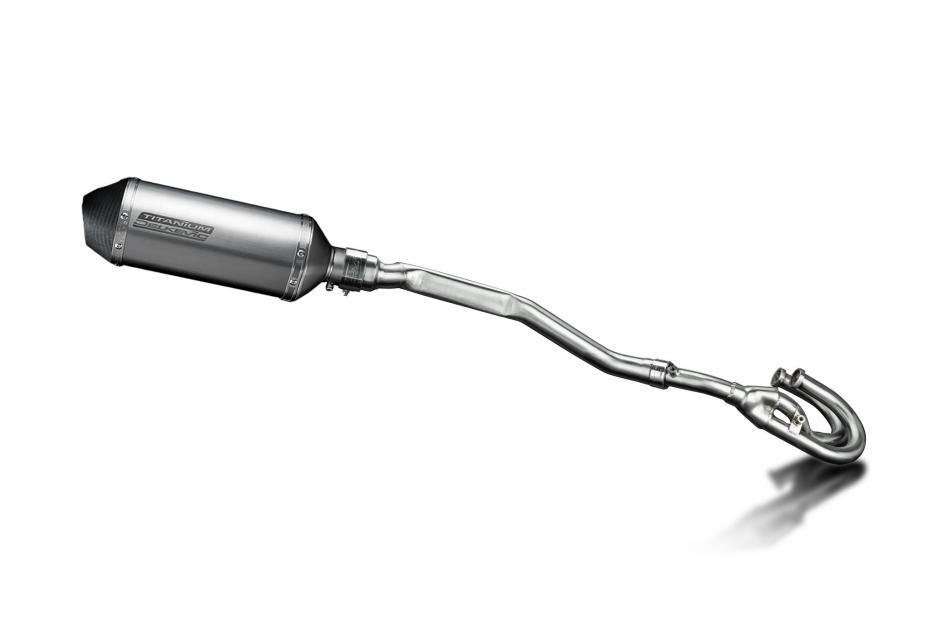 Honda XL250S 1978-1981 Delkevic Complete Exhaust 260mm X-Oval Titanium Silencer