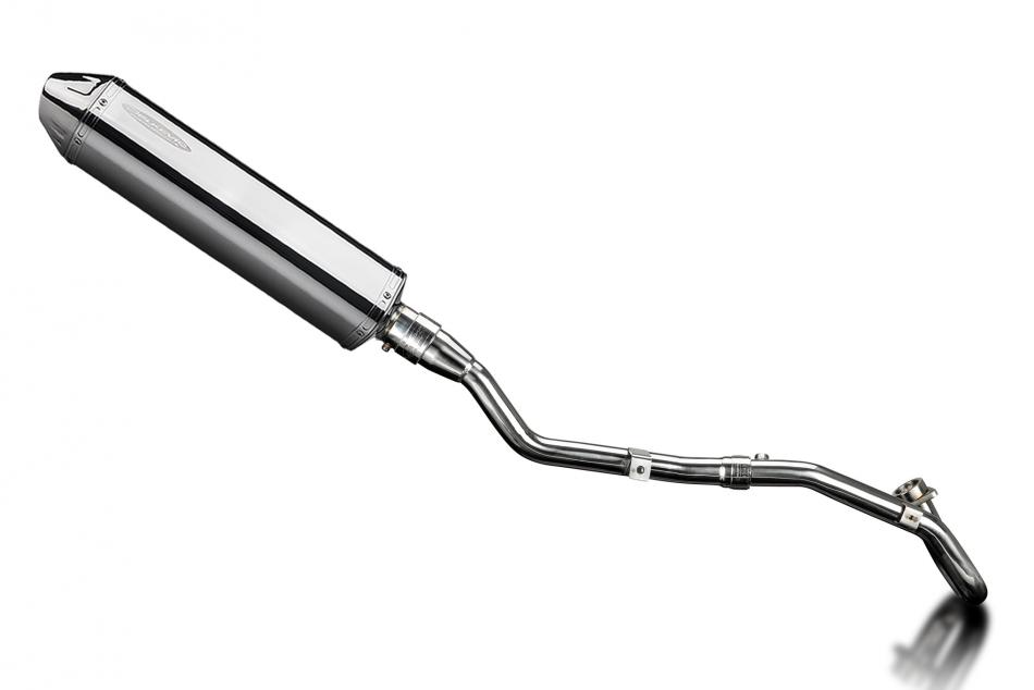 Honda CRF300L 2021-2024 Complete Exhaust 420mm Tri-Oval Stainless Silencer Can