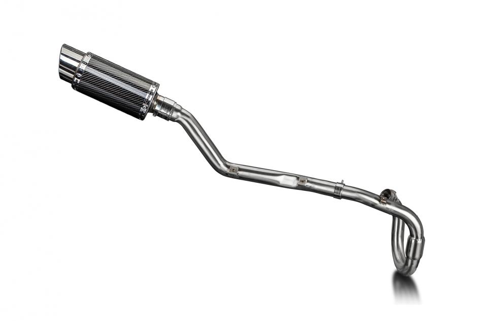 Suzuki DRZ400E 2000-2009 Delkevic Full Exhaust 200mm Round Carbon Silencer Can