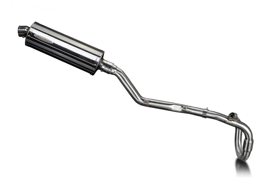 Suzuki DRZ400E 2000-2009 Delkevic Full Exhaust 350mm Oval Stainless Silencer Can
