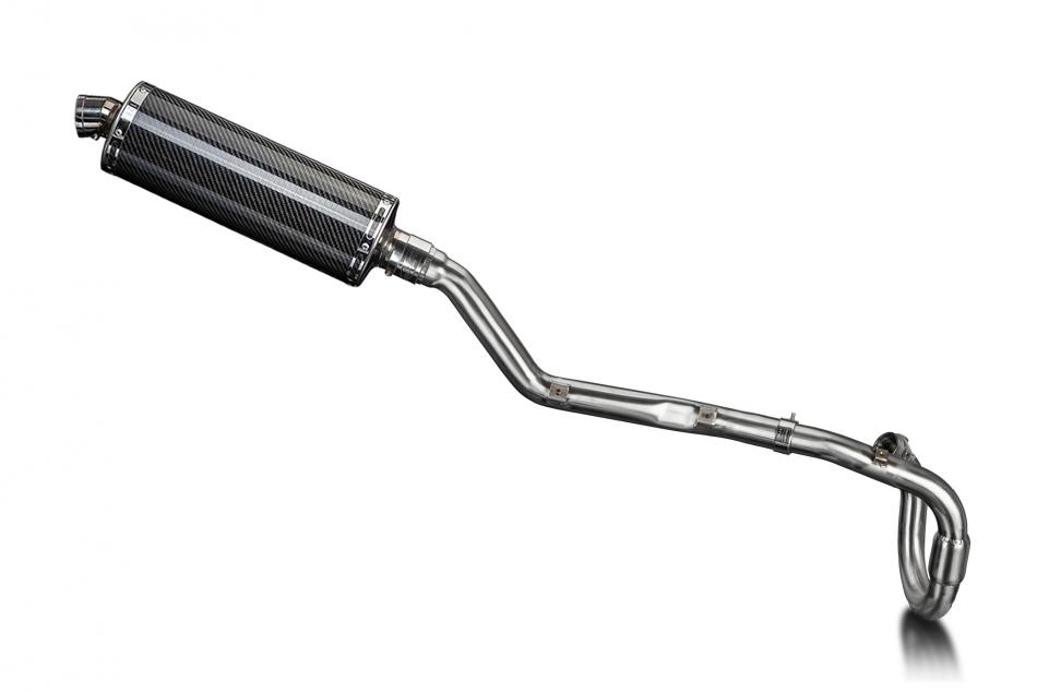 Suzuki DRZ400E 2000-2009 Delkevic Full Exhaust 350mm Oval Carbon Silencer Can