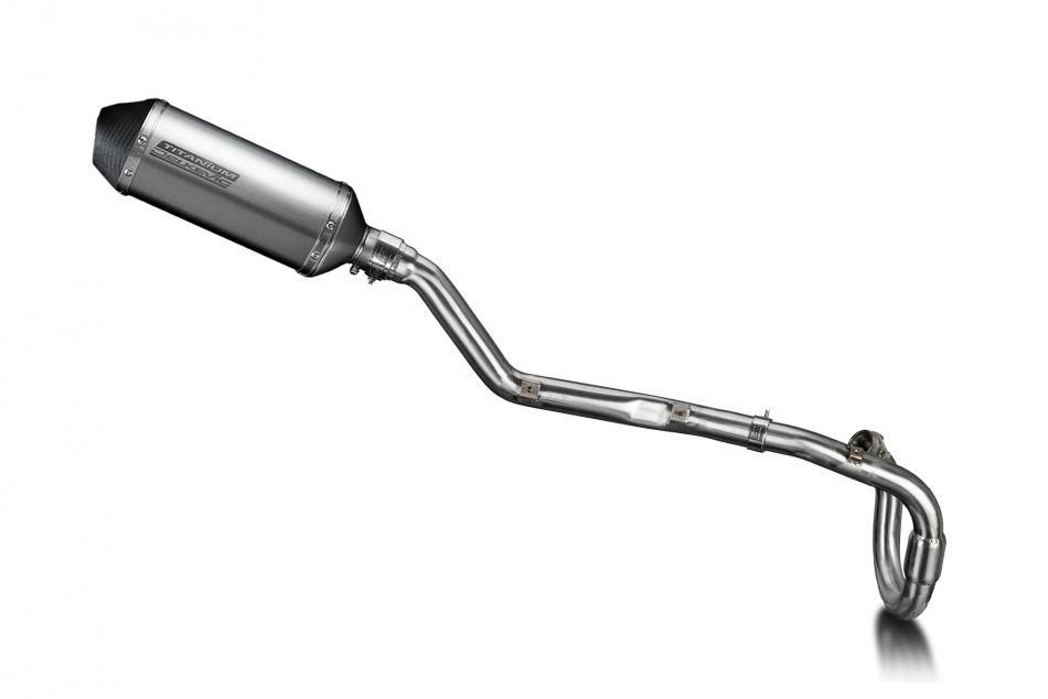 Suzuki DRZ400E 2000-2009 Delkevic Full Exhaust 260mm X-Oval Titanium Silencer
