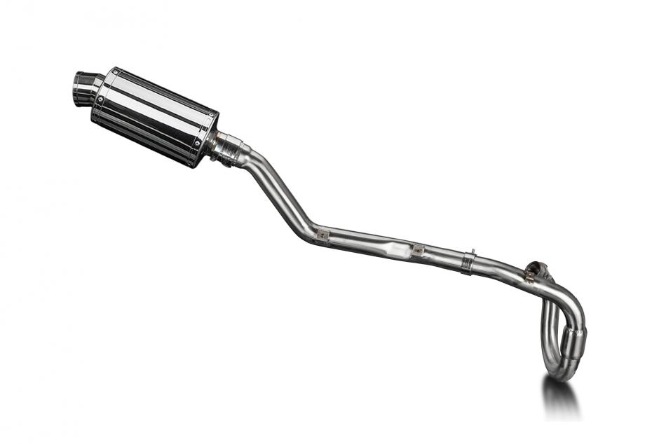 Suzuki DRZ400E 2000-2009 Delkevic Full Exhaust 225mm Oval Stainless Silencer Can