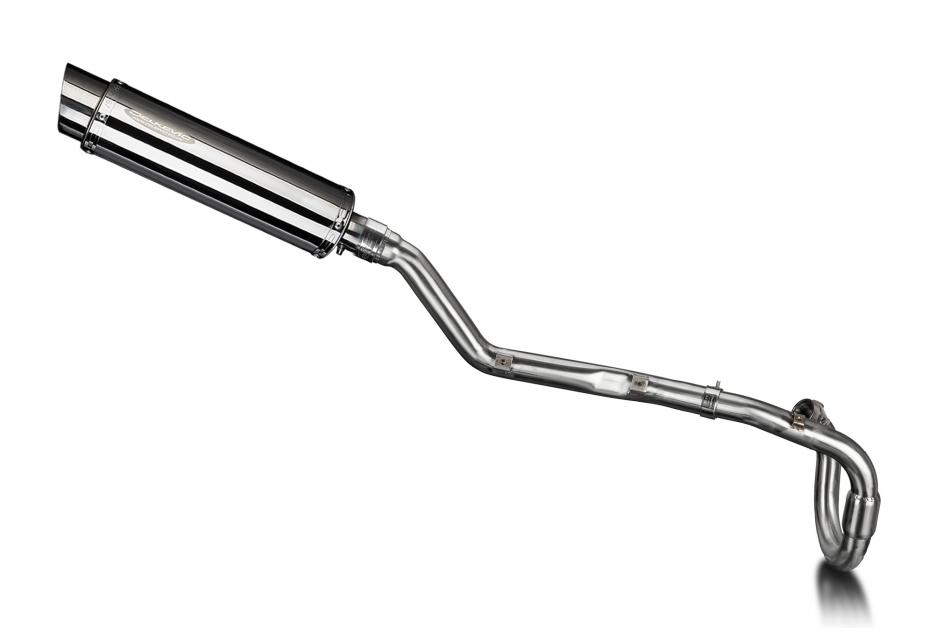 Suzuki DRZ400E 2000-2009 Delkevic Full Exhaust 350mm Round Stainless Silencer