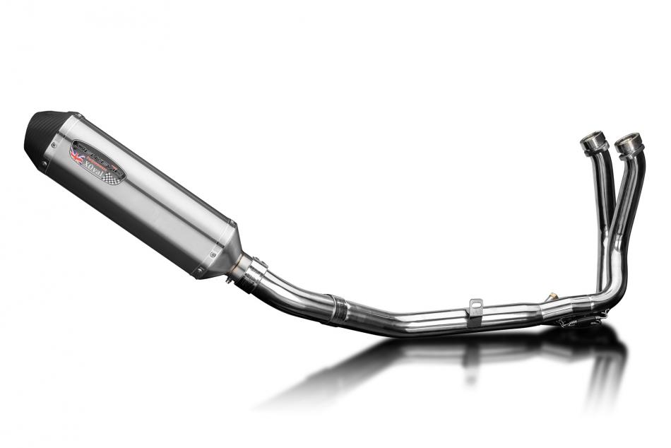 CB750 HORNET 2023-2024 / XOVAL 343mm (13.5 inch) RH SILENCER 2 into 1 COMPLETE SYSTEM BRUSH 304 STAI