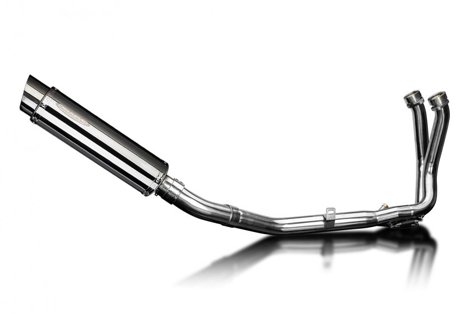 CB750 HORNET 2023-2024 / SL10 ROUND 350mm (14 inch) SILENCER 2 into 1 COMPLETE SYSTEM 304 STAINLESS