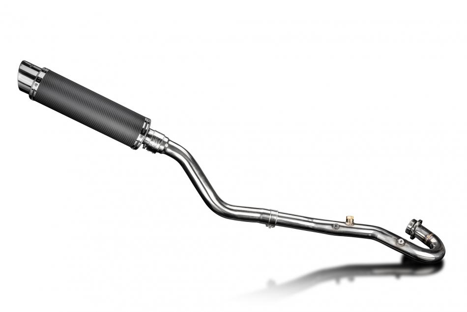 KLR650 F-G-H Adventure - Traveler 2022-2025 / DL10 ROUND 350mm (14 inch) CARBON FIBRE SILENCER COMPL