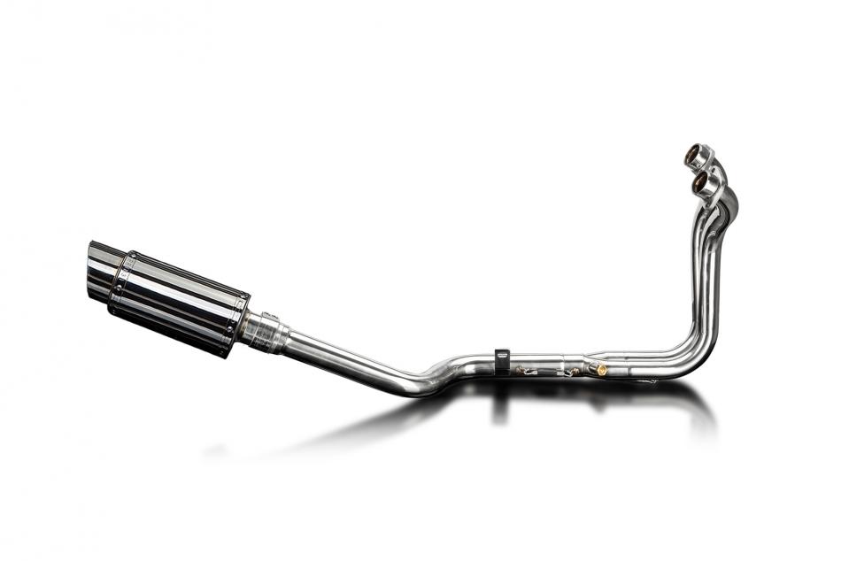 Suzuki 800DE V-Strom 2023-2025 Full Exhaust 2-1 200mm Round Stainless Silencer