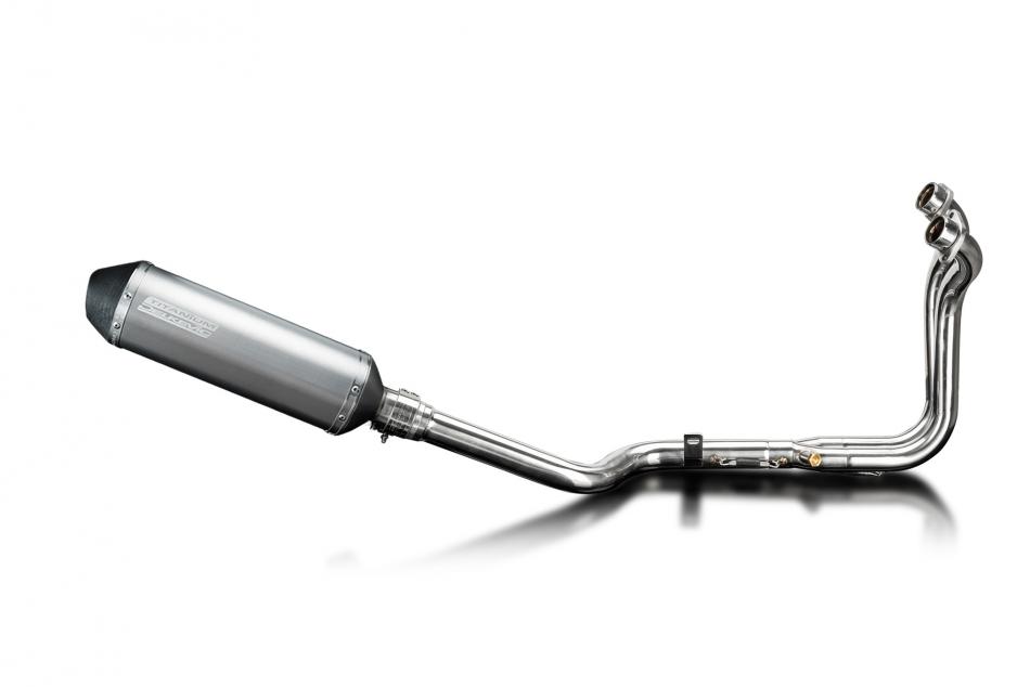 Suzuki 800DE V-Strom 2023-2025 Full Exhaust 2-1 343mm X-Oval Titanium Silencer