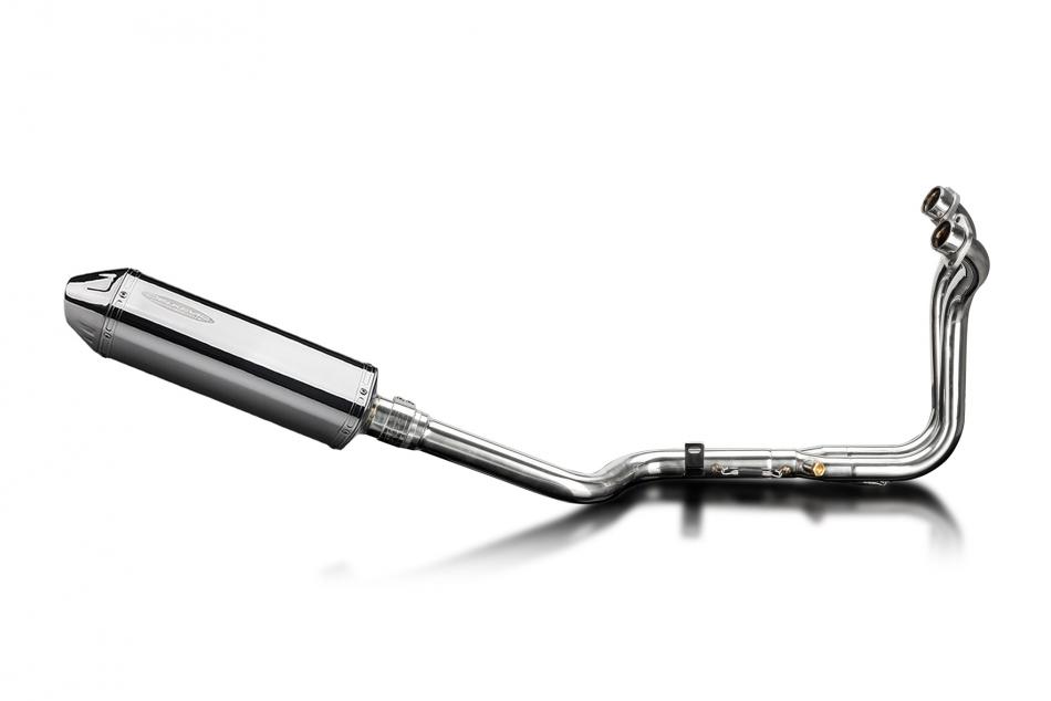 Suzuki 800DE V-Strom 2023-2025 Full Exhaust 2-1 320mm TriOval Stainless Silencer