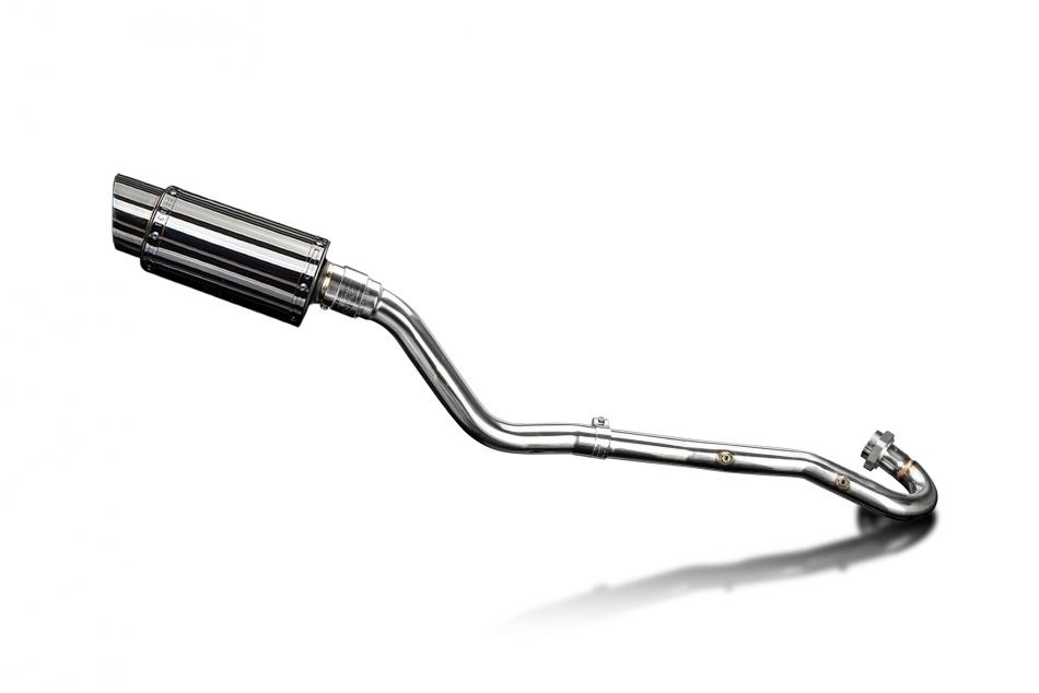 KLR600 KL600 B1-B9 1985-1994 / MINI 200mm (8 inch) ROUND SILENCER COMPLETE SYSTEM 304 STAINLESS STEE