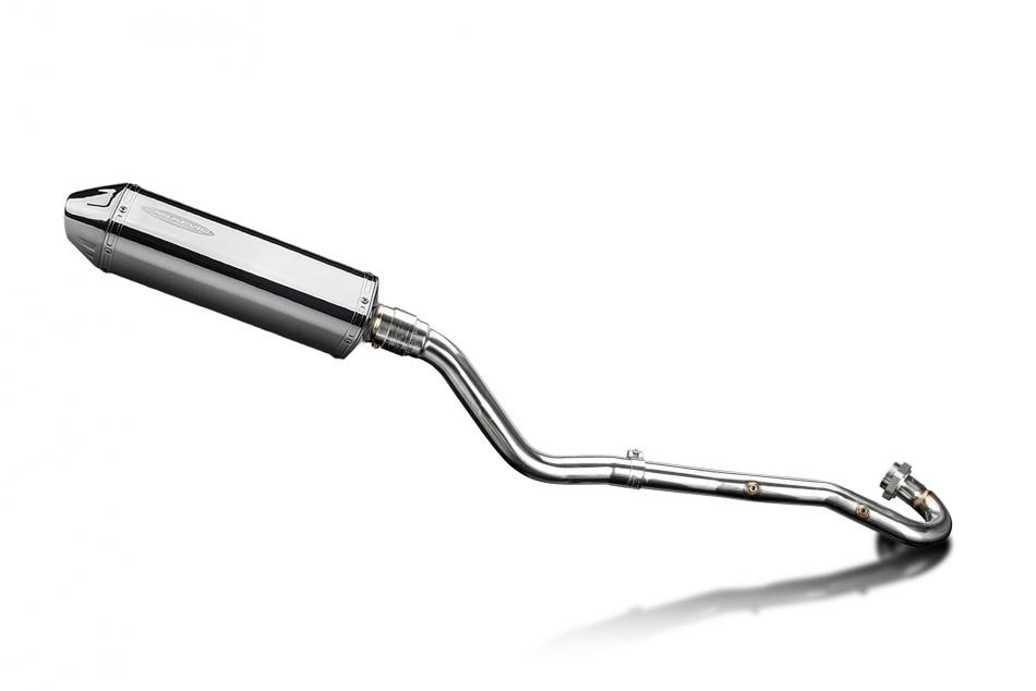 KLR600 KL600 B1-B9 1985-1994 / TRI-OVAL 320mm (13 inch) RH SILENCER COMPLETE SYSTEM 304 STAINLESS ST