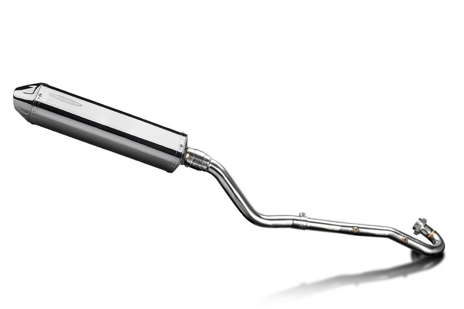 KLR600 KL600 B1-B9 1985-1994 / TRI-OVAL 420mm (17 inch) RH SILENCER COMPLETE SYSTEM 304 STAINLESS ST